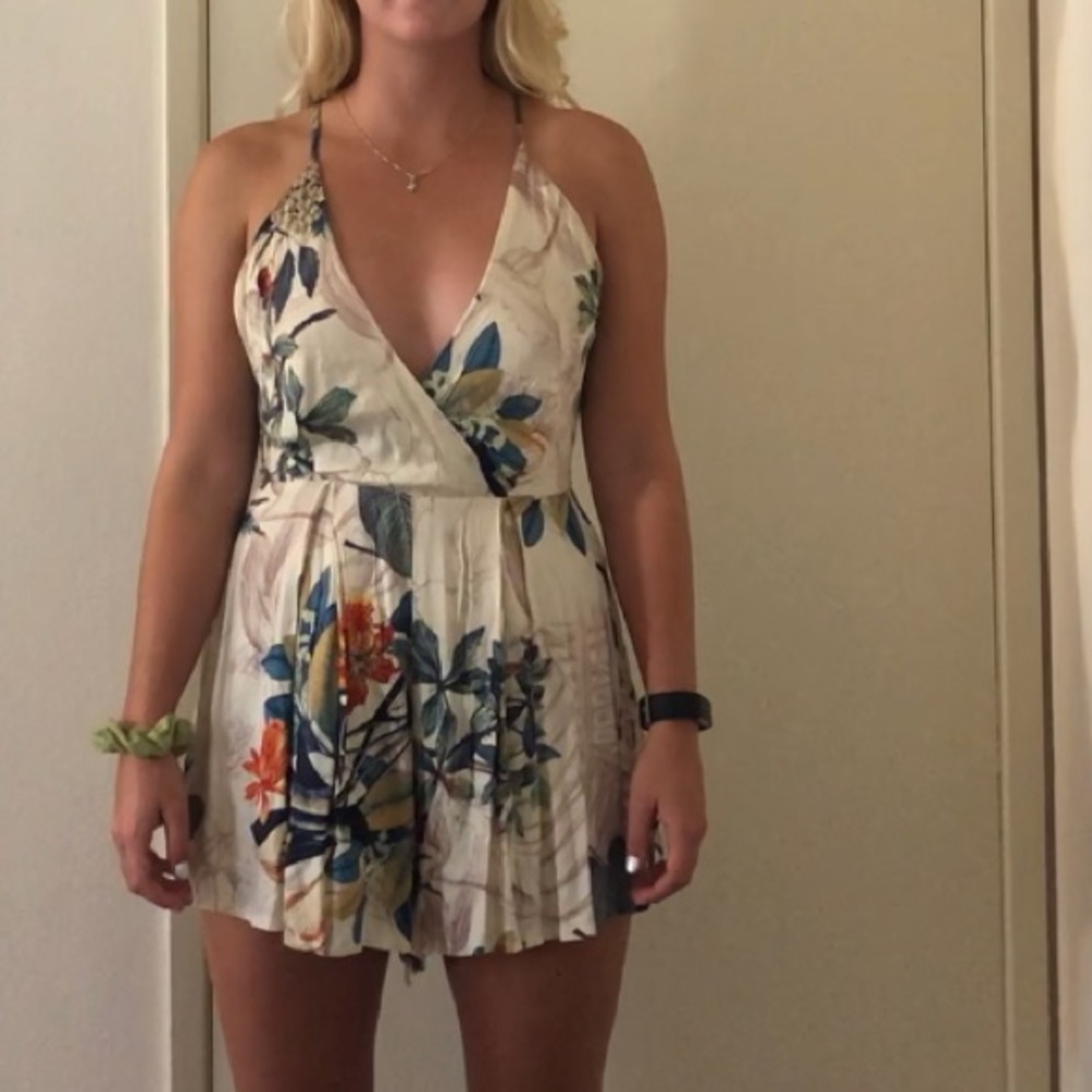 Flirty Beachy Criss Cross Romper